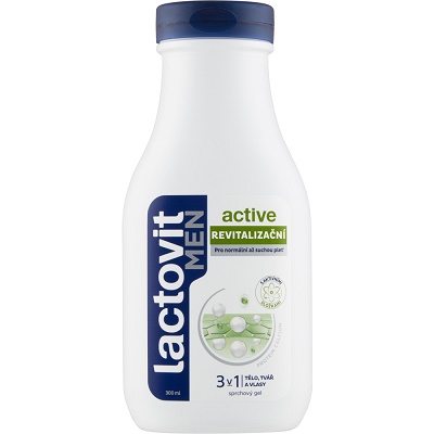 Lactovit 300ml men Active mRevitalizač. | Toaletní mycí prostředky - Sprchové gely - Pánské